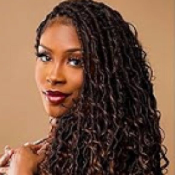 WOW! 26" Boho Faux Locs Lace Front Wig Color #T1B/30 Cinnamon Spice! - Picture 14 of 15
